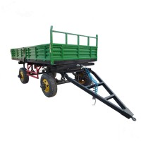 4 wheel hydraulic dumping tractor trailer